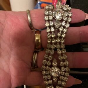 Elegant Silver Crystal Bracelet